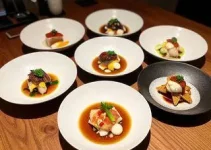 restaurantes de cozinha japonesa, italiana e francesa