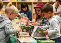 Feira de troca de brinquedos e livros