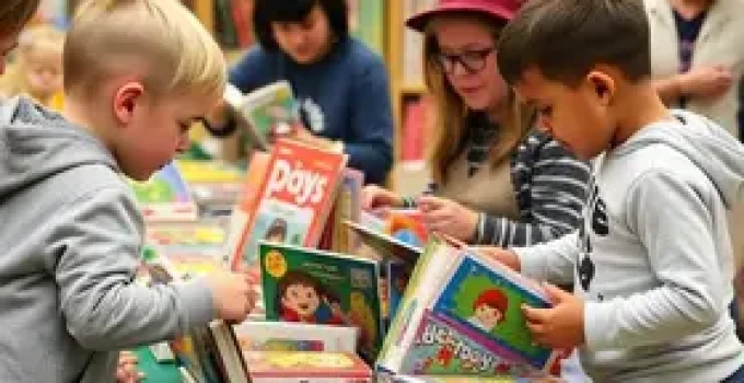 Feira de troca de brinquedos e livros