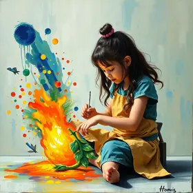 Brincando de fazer arte