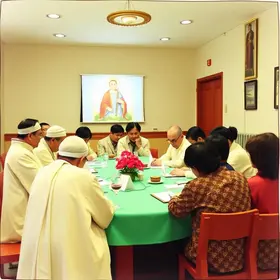 Encontro com representantes da Paróquia Pessoal Coreana São Kim Degun