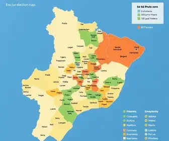 mapa da apuração das eleições 2026 em São Paulo