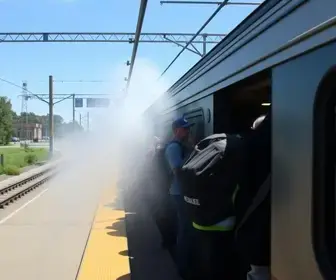 trem evacuado spray de pimenta São Paulo